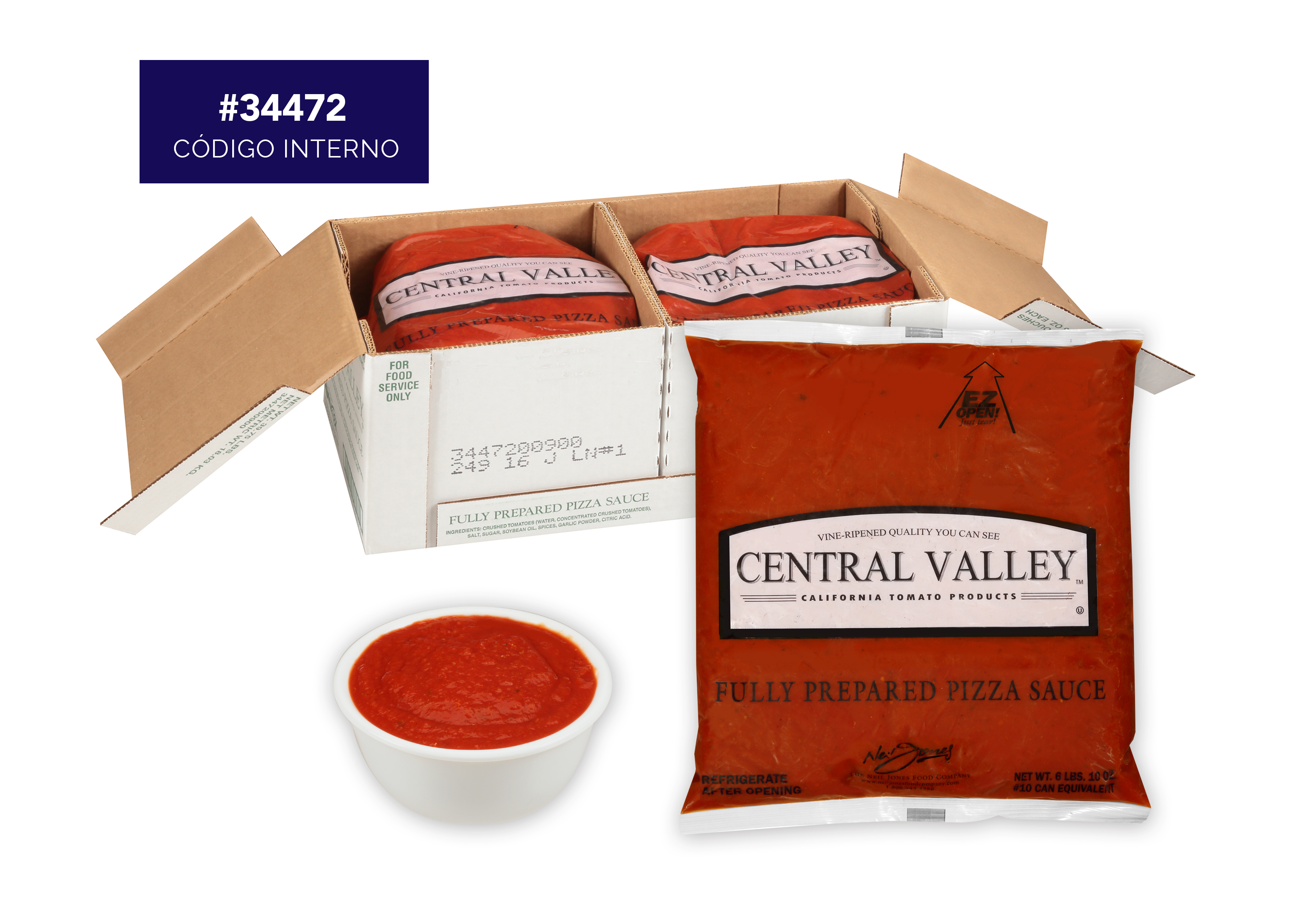 SALSA P/ PIZZA CENTRAL VALLEY